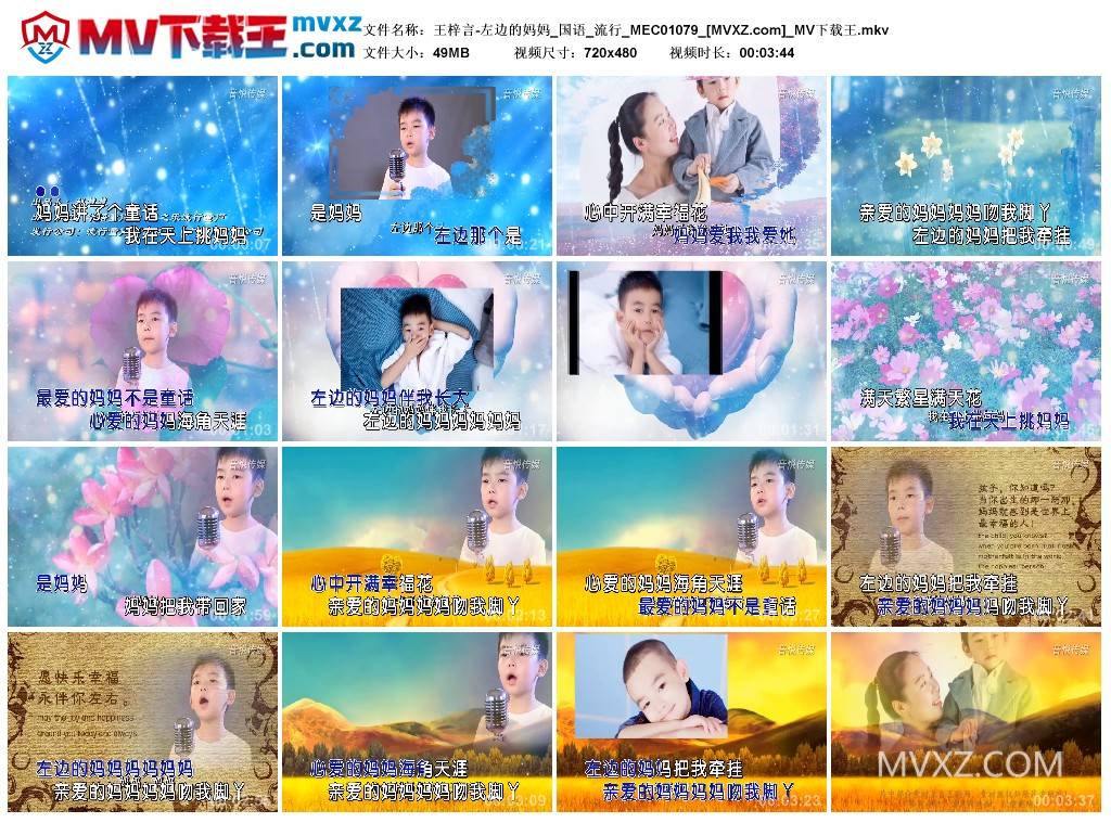 王梓言-左边的妈妈_国语_流行_MEC01079